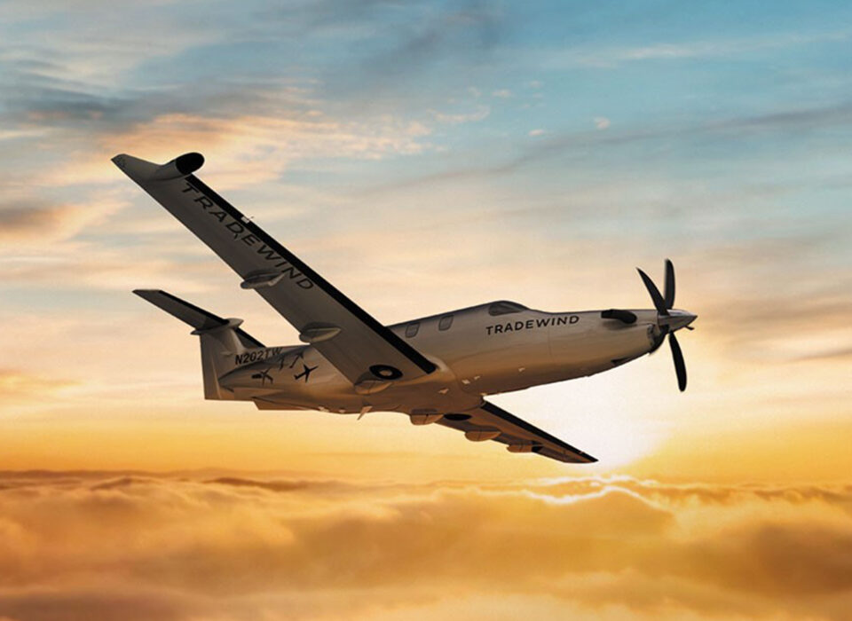 Pilatus PC-12 In Flight