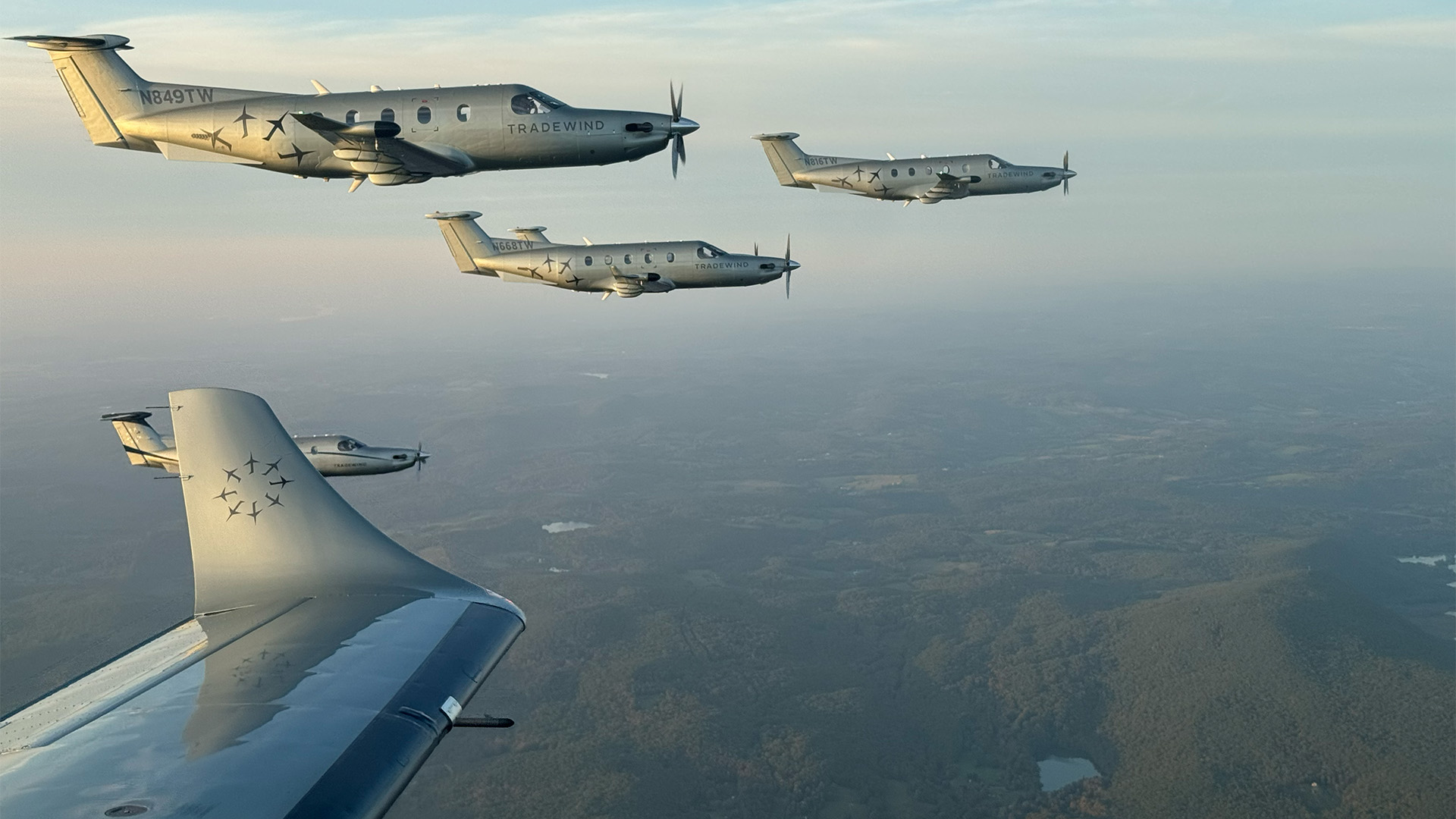 Leadership and growth in Tradewind - Planes flying in the sky