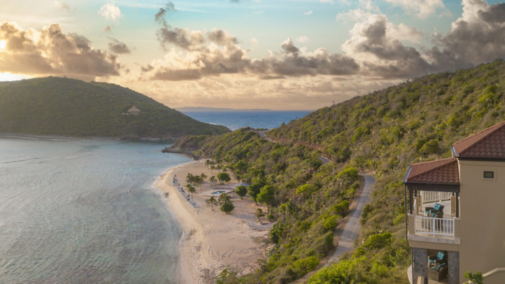 Scrub Island, a resort that allows dogs in the Caribbean.