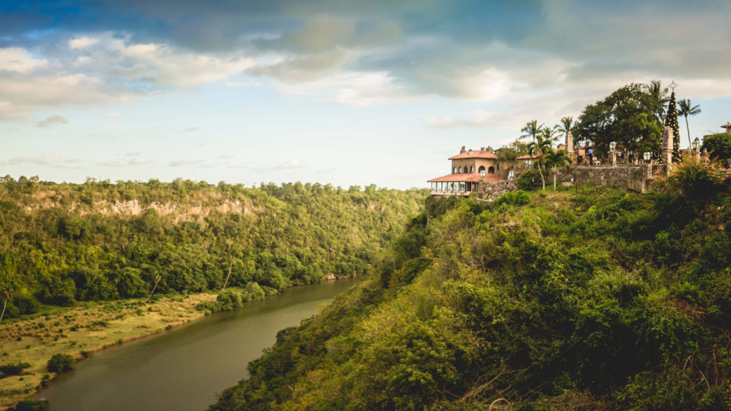 The historic Chavon River village in the Dominican Republic