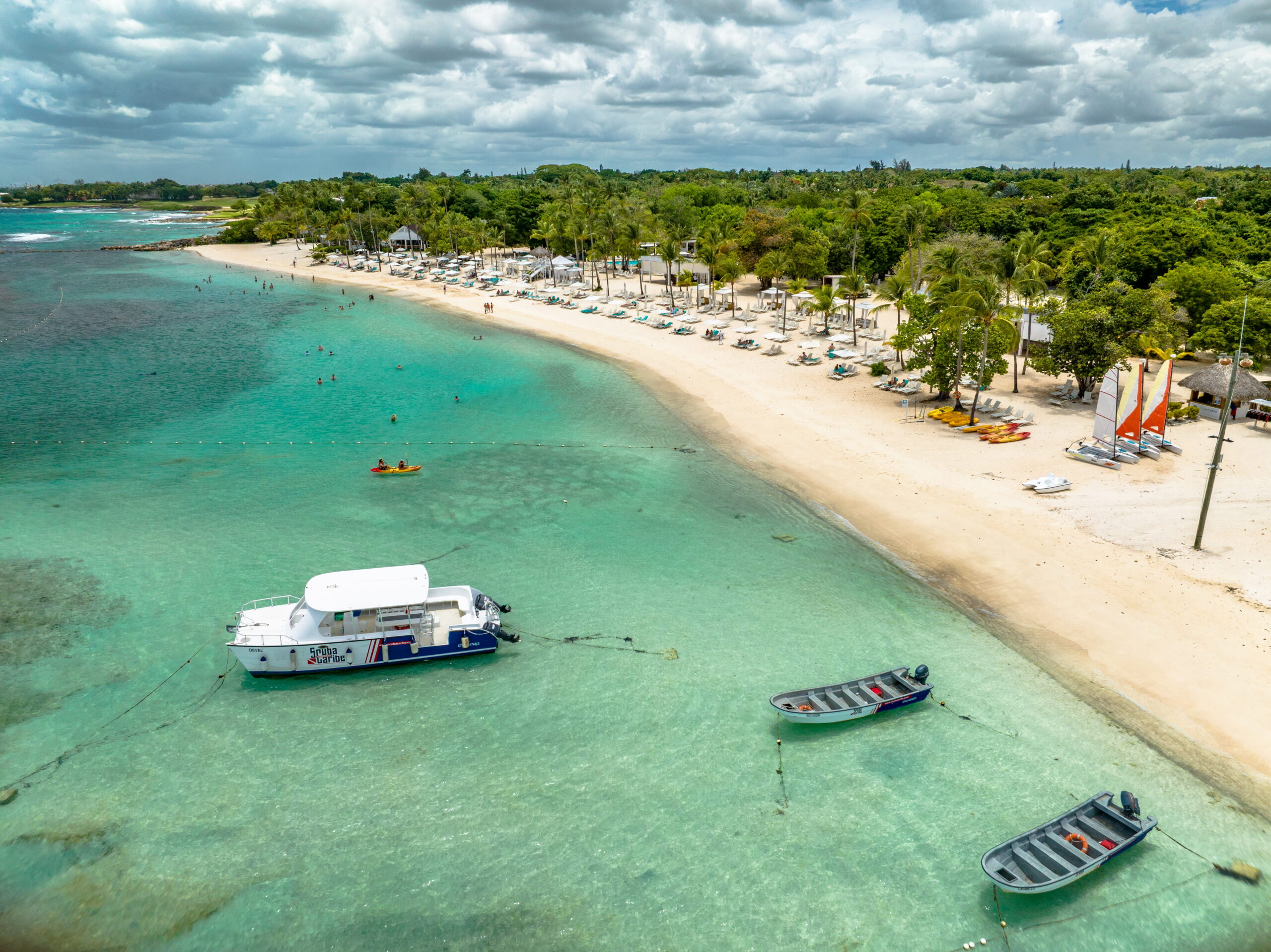 The beach at Casa de Campo in the Dominican Republic